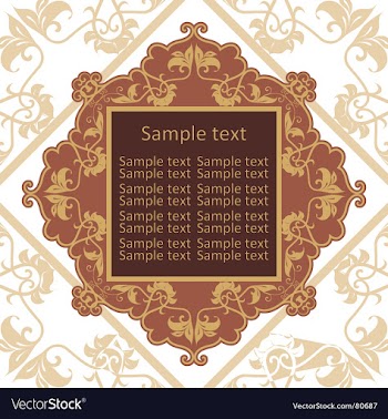 Vintage frame vector image