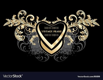 Vintage frame vector image