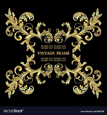 Vintage frame vector image