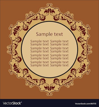 Vintage frame vector image