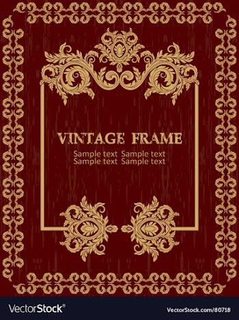 Vintage frame vector image