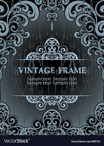 Vintage frame vector image