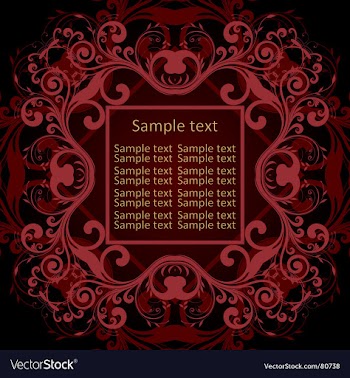Vintage frame vector image