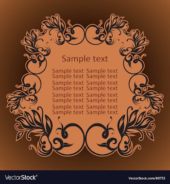 Vintage frame vector image
