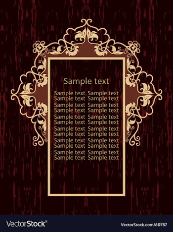 Vintage frame vector image