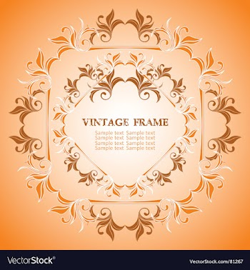 Vintage frame vector image