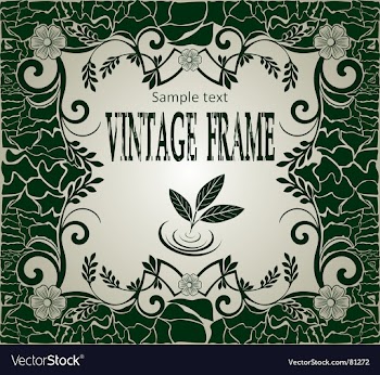 Vintage frame vector image