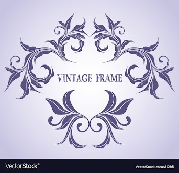 Vintage frame vector image