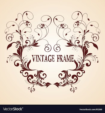 Vintage frame vector image