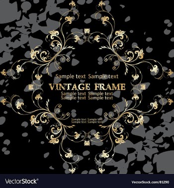 Vintage frame vector image