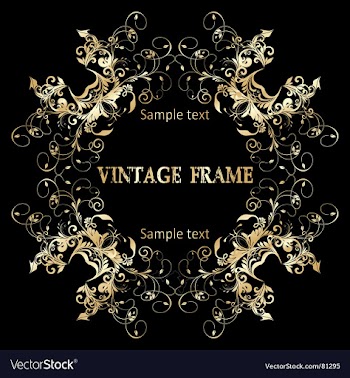 Vintage frame vector image