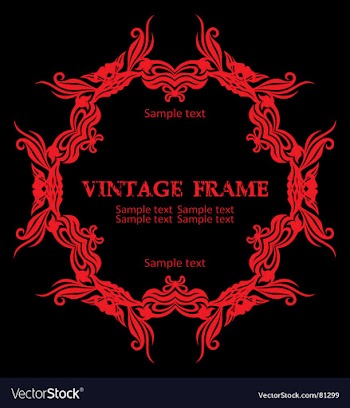 Vintage frame vector image