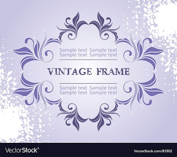 Vintage frame vector image