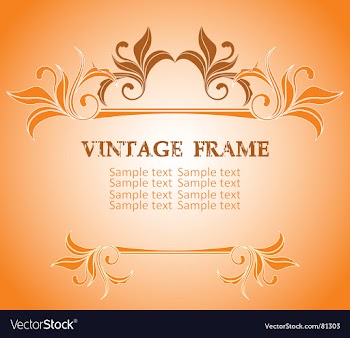 Vintage frame vector image