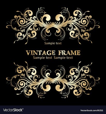Vintage frame vector image