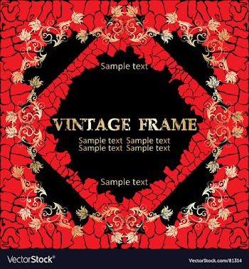 Vintage frame vector image