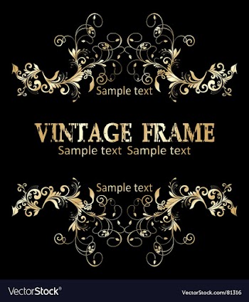 Vintage frame vector image