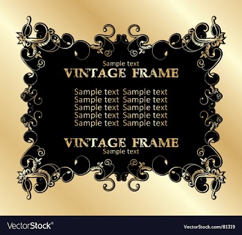 Vintage frame vector image