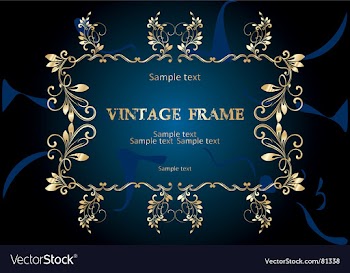 Vintage frame vector image