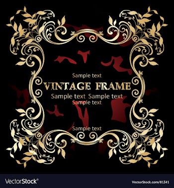 Vintage frame vector image