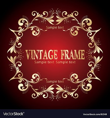 Vintage frame vector image