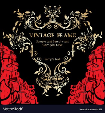 Vintage frame vector image