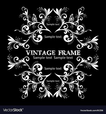 Vintage frame vector image