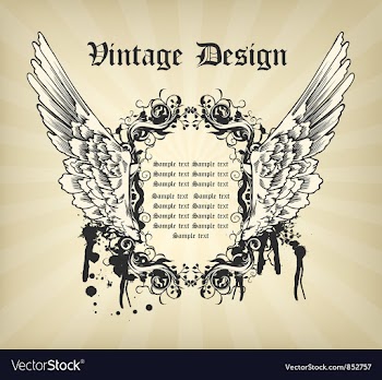 Vintage frame vector image