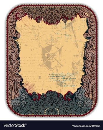 Vintage frame vector image