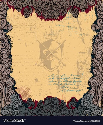 Vintage frame vector image
