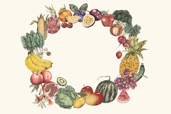 Vintage fruits frame illustration | Free stock vector - 504798