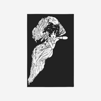 Vintage Gatsby woman, greyscale illustration. | Free Photo - rawpixel