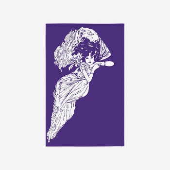 Vintage Gatsby woman, purple illustration. | Free Photo - rawpixel