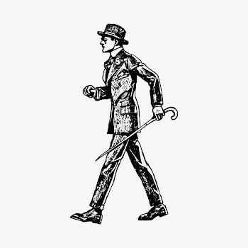 Vintage gentleman collage element, drawing | Free Vector - rawpixel