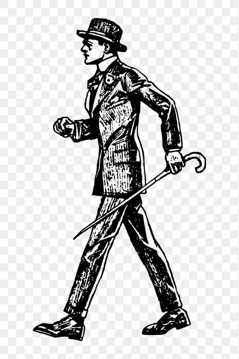 Vintage gentleman png sticker illustration, | Free PNG - rawpixel