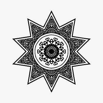 Vintage geometric starburst  illustration | Free Vector - rawpixel