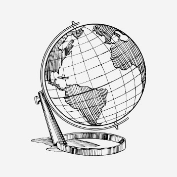 Vintage globe hand drawn illustration. | Free Photo - rawpixel