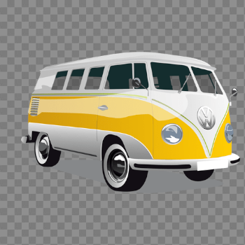 Vintage glossy cargo bus - Transparent PNG & SVG vector