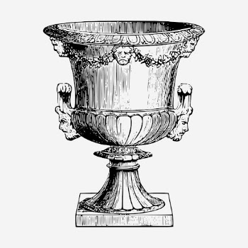 Vintage goblet, medieval object illustration. | Free Photo Illustration - rawpixel
