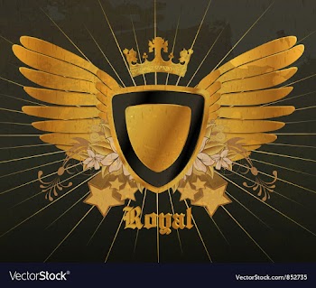 Vintage gold emblem vector image