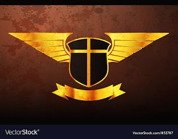 Vintage gold emblem vector image