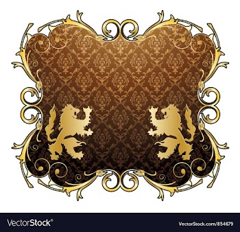 Vintage gold emblem vector image