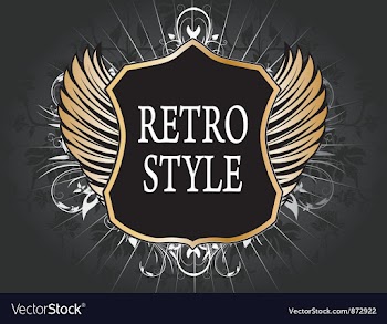 Vintage gold shield with wings vector image