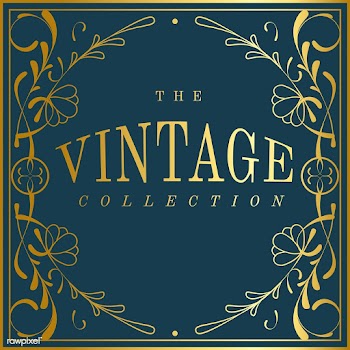 Vintage golden art nouveau badge on blue vect.. | Free stock vector - 519676