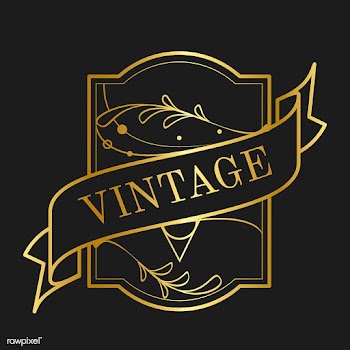 Vintage golden art nouveau badge vector | Free stock vector - 519489