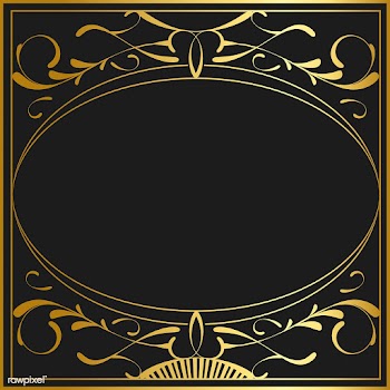 Vintage golden art nouveau badge vector | Free stock vector - 519570