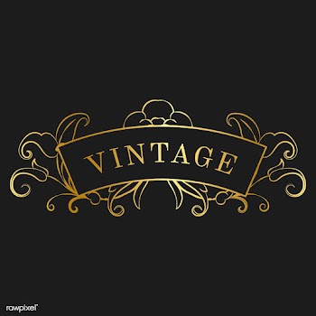 Vintage golden art nouveau badge vector | Free stock vector - 519577