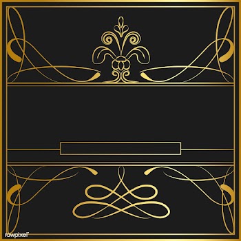 Vintage golden art nouveau badge vector | Free stock vector - 519580