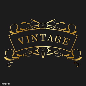 Vintage golden art nouveau badge vector | Free stock vector - 519583