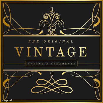 Vintage golden art nouveau badge vector | Free stock vector - 519643